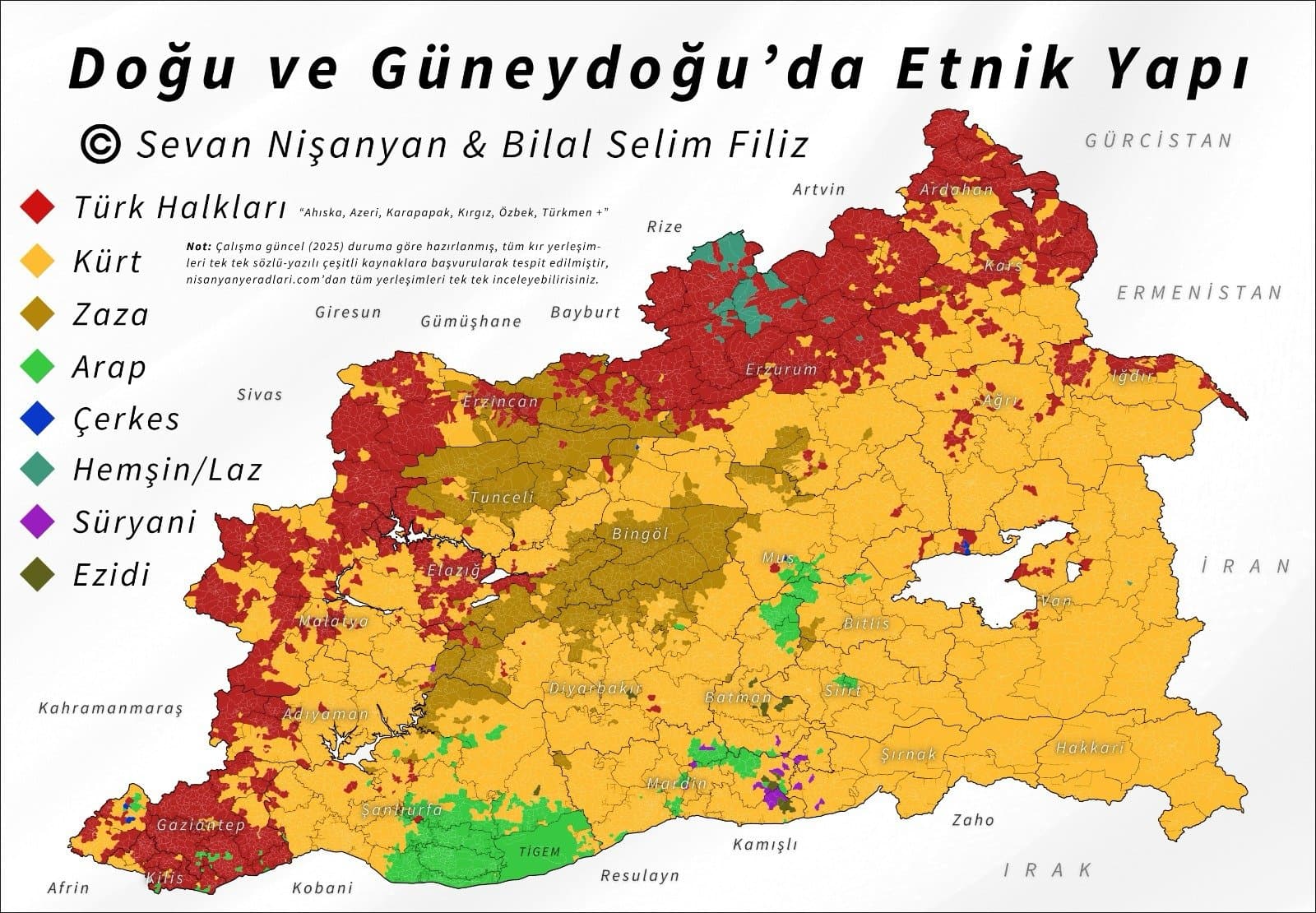 Doğu ve Güneydoğu'da Etnik Yapı - 2025